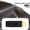 Memoria Usb 128Gb Kingston Dtx/128Gb Exodia Usb 3.2 Negro