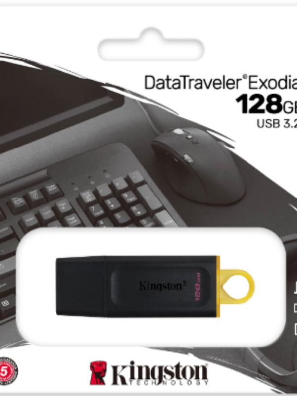 Memoria Usb 128Gb Kingston Dtx/128Gb Exodia Usb 3.2 Negro