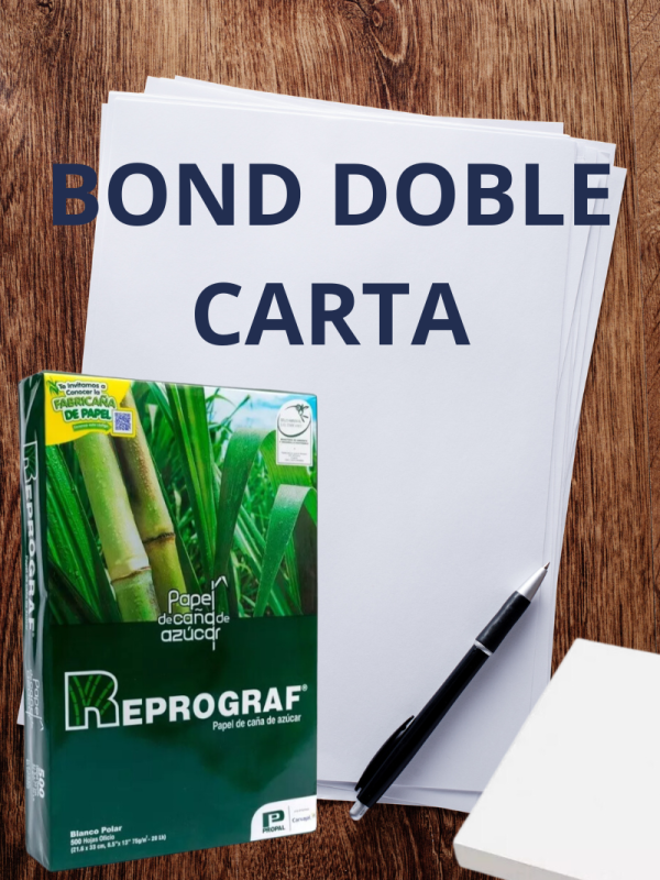 PAPEL BOND DOBLE CARTA 160GRM