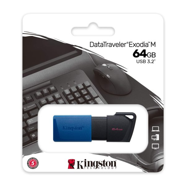 Memoria USB Kingston Exodia 64GB – TECNIDEAS Memoria USB Kingston DataTraveler Exodia 64GB USB 3.2 – rápida y portátil | TECNIDEAS